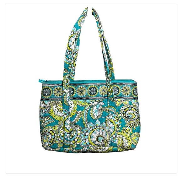 Vera Bradley retired pattern sherry peacock blue and orange purse - Picture 3 of 6